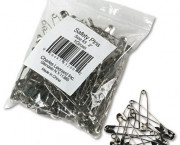 Safety Pins, Nickel-Plated, Steel, 2