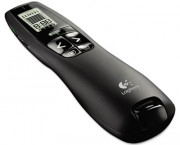 Professional Wireless Presenter w/Green Laser Pointer, 100ft Projection, Black