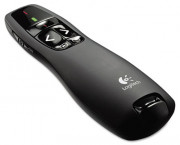 Wireless Presenter w/Laser Pointer, 50ft Projection, Matte Black