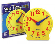 Big Time Learning Clocks 12-Hour Demonstration Clock for Grades K-4