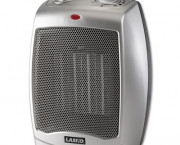 Ceramic 1500W Heater w/Adjustable Thermostat, 7w x 6d x 9-1/5h, Gray