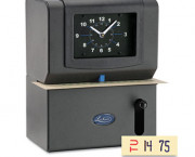 2126 Heavy-Duty Time Recorder, Analog, Manual, Charcoal