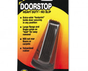 Big Foot Doorstop, No-Slip Rubber Wedge, 2-1/4w x 4-3/4d x 1-1/4h, Brown