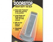 Big Foot Doorstop, No-Slip Rubber Wedge, 2-1/4w x 4-3/4d x 1-1/4h, Gray