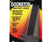 Giant Foot Doorstop, No-Slip Rubber Wedge, 3-1/2w x 6-3/4d x 2h, Brown
