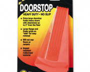 Giant Foot Doorstop, No-Slip Rubber Wedge, 3-1/2w x 6-3/4d x 2h, Safety Orange