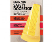 Giant Foot Doorstop, No-Slip Rubber Wedge, 3-1/2w x 6-3/4d x 2h, Safety Yellow