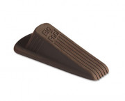 Big Foot Doorstop, No-Slip Rubber Wedge, 2-1/4w x 4-3/4d x 1-1/4h, Brown, 2/Pack