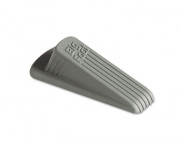 Big Foot Doorstop, No-Slip Rubber Wedge, 2-1/4w x 4-3/4d x 1-1/4h, Gray, 2/Pack