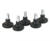 Bell Glides, 100 lbs./Glide, Black, 5/Set