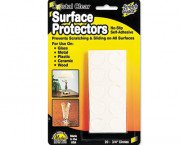 Scratch Guard Self-Adhesive Clear Surface Protectors, 3/4 Dia. Circles, 20/Pack
