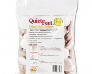 Quiet Feet Self-Adhesive Noise Reducers, 1-1/4 Dia. Felt Pads, Beige, 100/Pack