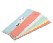 Data Cards for Magnetic Card Holders, 2 x 1, Assorted Colors, 1,000/Pack
