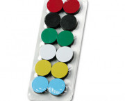 High Energy Circle Magnets, Magnetic, Assorted, 3/4