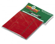 Magnetic Write-On/Wipe-Off Pre-Cut Strips, 2 x 7/8, Red, 25/Pack