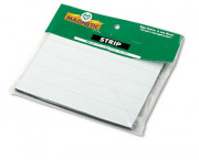 Magnetic Write-On/Wipe-Off Pre-Cut Strips 6 x 7/8, White, 25/Pack