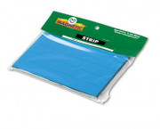 Magnetic Write-On/Wipe-Off Pre-Cut Strips, 6 x 7/8, Blue, 25/Pack