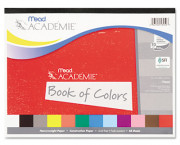 Academie Book of Colors, Construction Paper, 18 x 12, Assorted, 48 Sheets