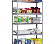 Industrial Steel Shelving Unit, 5 Shelves, 36w x 24d x 78h, Silver