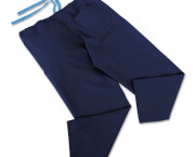 ComfortEase Scrub Pants, Washable, Poly/Cotton, Large, Sky Blue, 24/Carton