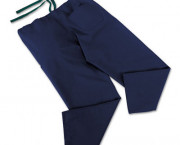 ComfortEase Scrub Pants, Washable, Poly/Cotton, Med, Midnight Blue, 24/Carton