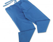 ComfortEase Scrub Pants, Washable, Poly/Cotton, Large, Midnight Blue, 24/Carton