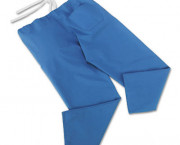 ComfortEase Scrub Pants, Washable, Poly/Cotton, Small, Sky Blue, 24/Carton