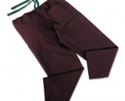 ComfortEase Scrub Pants, Washable, Poly/Cotton, Med, Wine, 24/Carton