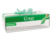 Aloetouch Powder-Free Latex Exam Gloves, Small, 100/Box