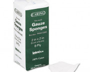 Caring Woven Gauze Sponges, 2 x 2, NonSterile, 8-ply, 200 Sponges/Pack