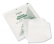 Caring Woven Gauze Sponges, 4 x 4, Sterile, 12-ply, 25 Sponges/Box