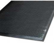 CleanStep Outdoor Rubber Scraper Mat, Polypropylene, 48 x 72, Black