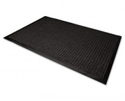 WaterGuard Wiper Scraper Indoor Mat, 48 x 72, Charcoal