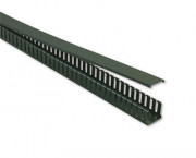 Maytrix Slotted Cable Channel, Plastic, 2w x 2d, Gray