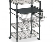 Multipurpose Wire Cart, 5-Shelf, 1-basket, 23