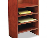 Mira Series Wood Veneer Hutch Letter Tray, 17w x 10d x 22H, Med Chry