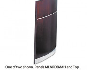 Napoli Series Wood Veneer Reception Desk Base, Mahogany