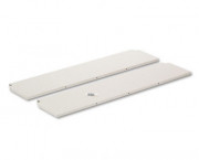 Kwik-File Mailflow-To-Go Shelf for 60w Table, Pebble Gray
