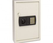 Electronic Key Safe, 48-Key, Steel, Sand, 11 3/4
