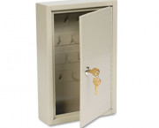 Dupli-Key Two-Tag Cabinet, 30-key, Welded Steel, Sand, 8