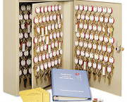 Dupli-Key Two-Tag Cabinet, 60-key, Welded Steel, Sand, 14