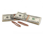 Blank Paper Bill Bands, 1000/Box, Brown