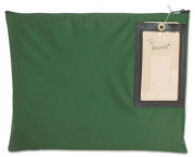 Cash Transit Sack, Nylon, 14 x 11, Dark Green