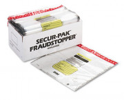 8 Bundle Capacity Tamper-Evident Cash Bags, 20 x 20, Clear, 250 Bags/Box