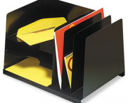 Combination Horizontal/Vertical Steel File, Six Sections, 15 x 11 x 8 3/4, Black