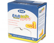 E-A-Rsoft Ear Plugs, Uncorded, Foam, Yellow Neon/Red Flame, 200 Pairs/Box