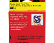 Foam Mounting Double-Sided Tape, 1 Wide x 216 Long