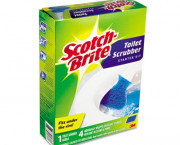 Disposable Toilet Scrubbers, 1 Stick/4 Scrubbers/Kit