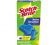 Disposable Toilet Bowl Scrubber Kit Refill, 6 Scrubbers/Pack