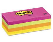 1-1/2 x 2, Neon Colors,12 100-Sheet Pads/Pack
